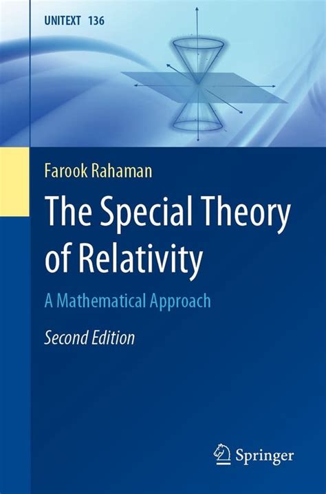 Unitext 136 The Special Theory Of Relativity Ebook Farook Rahaman