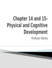 Chapter 14 And 15 Worley FINAL Pptx Chapter 14 And 15Physical And