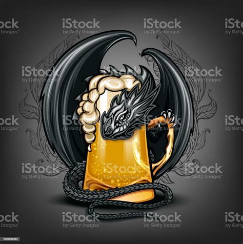 Beer Dragon Stock Illustration Download Image Now Dragon Bar