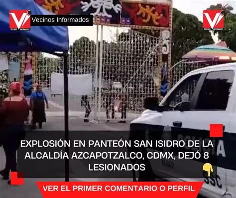 Explosión en panteón San Isidro de la alcaldía Azcapotzalco CDMX dejó