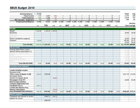 Monthly Expense Spreadsheet Template — excelxo.com