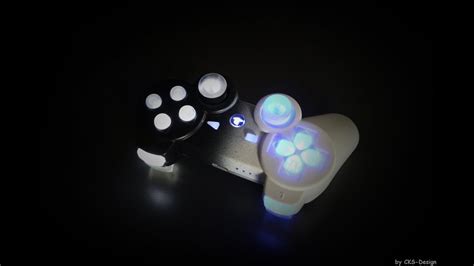 Custom Ps3 Controller The Dark Whiteness Of Blue By Cks Design Full Hd Youtube