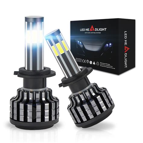 H4 H7 H11 Auto Lamp 3000K 6000K 8000K Car Light Bulbs 6 Sides 360