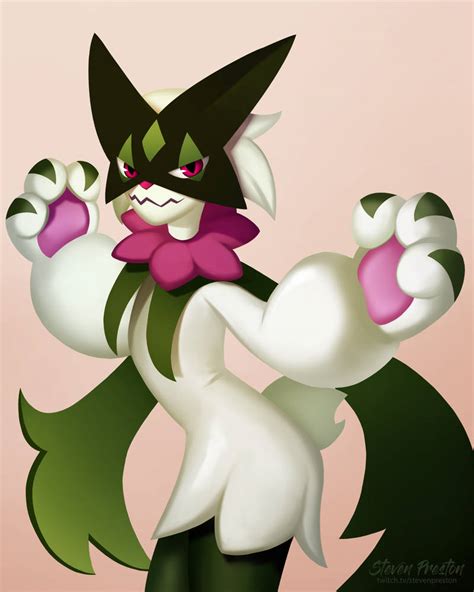 Meowscarada Pokemon by stevenpreston on DeviantArt