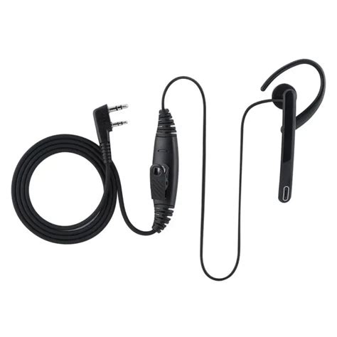 Ptt Mic Earpiece Walkie Talkie Headset Ear Rod Earhook 2 Pin K Head Earpiece For Baofeng Radio