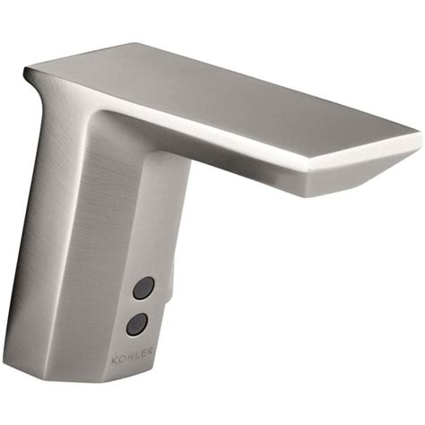 KOHLER Vibrant Stainless Touchless Single Hole Bathroom Sink Faucet at ...