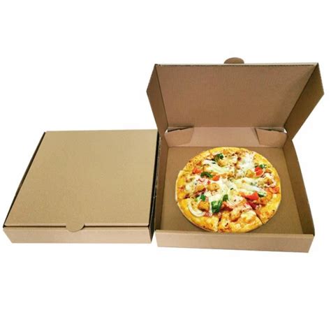 Customized Printing Corrugated Pizza Packaging Box Kraft Paper Pizza