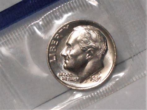 1985 P Roosevelt Dime In Orig Us Mint Cello For Sale Buy Now Online