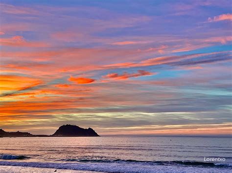 Atardecer De Ayer En La Playa De Zarautz Zoragarria Eitb Eus Flickr