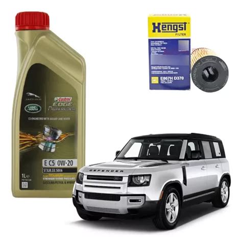 Kit Óleo Castrol 0w20 Land Rover Defender P300 2020 21 2022 ...