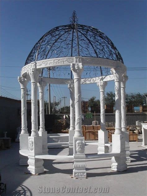 White Marble Garden Gazebo From China StoneContact