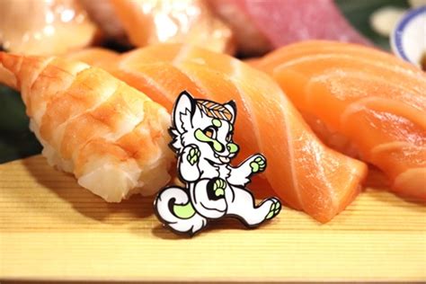 Nigiri Enamel Pin Fursona Pins Tapapat Creations S Ko Fi Shop