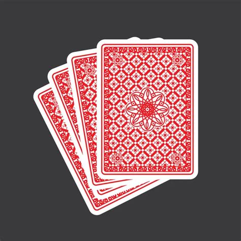 Playing Cards Back Stock Vector By © 92458018