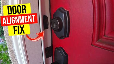 How To Align Deadbolt With Strike Plate Door Alignment Fix Jonny DIY