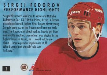 1994-95 Ultra - Sergei Fedorov Highlights #2 Sergei Fedorov | Trading ...