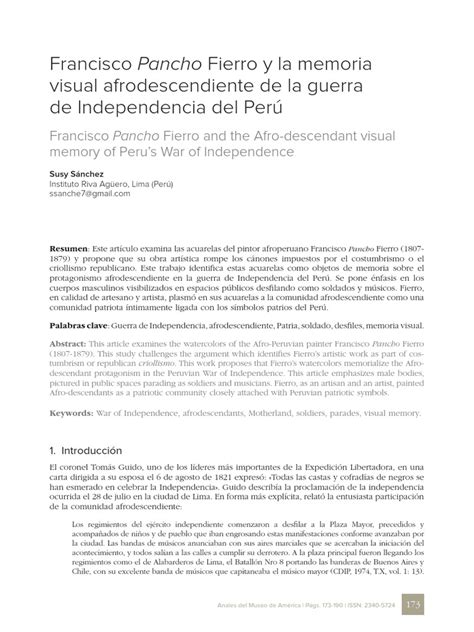 011 Anales Del Museo De America Xxix 2021 173 190 Pdf Perú Lima