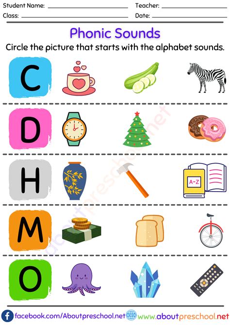 Phonics Sounds Worksheets 5 About Preschool