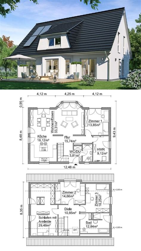 Klassisches Einfamilienhaus Mit Satteldach Bauen Haus Grundriss 5