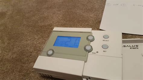 How To Program Salus Rf Rt500 Or Rt505tx Programmable Room Thermostat