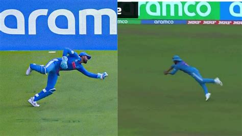 Watch Kl Rahul S One Handed Catch To Ravindra Jadeja S Diving Stunner