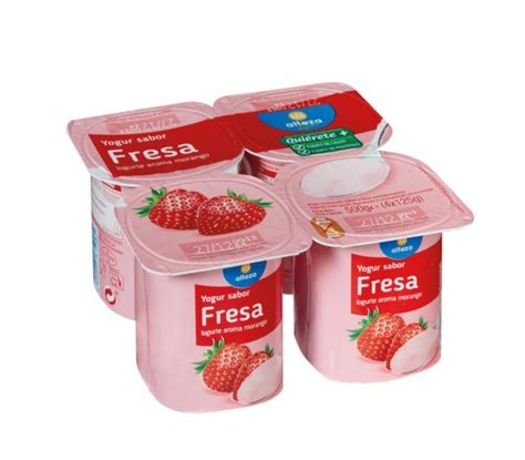 YOGUR SABOR FRESA ALTEZA PACK 4X125 GR