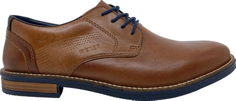 Rieker Men S 13516 22 Tevere Mens Smart Lace Up Shoe In Brown Leather