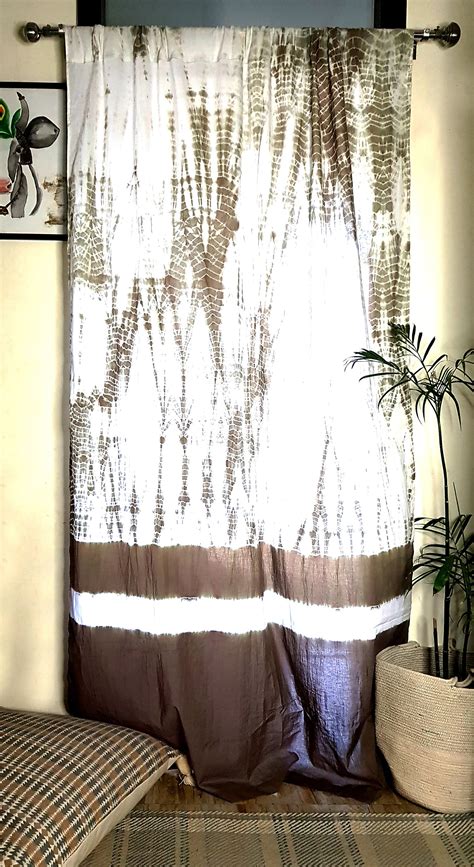 Tie Dye Curtainssheer Panelsbohemian Curtainswindow Etsy