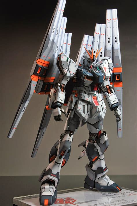 GUNDAM GUY MG 1 100 Nu Gundam Ver Ka Customized Build W LEDs