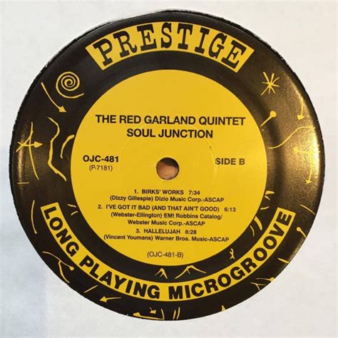 Soul Junction By The Red Garland Quintet Featuring John Coltrane And