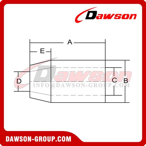 Wire Rope Flemish Eye Steel Swaging Sleevesds 505 Carbon Steel