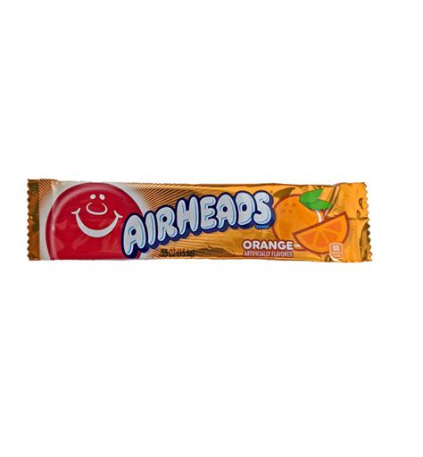 Airheads Orange .55oz Bar or 36 Count Box — b.a. Sweetie Candy Store