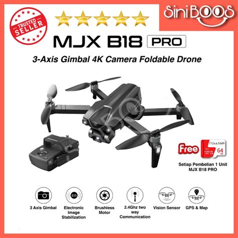 Mjx Bugs B Pro Gps Km Fpv Drone With Axis Gimbal K Eis Camera