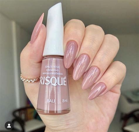 Pin De Milla Oliveira Em Esmalte Nude Em Unhas Chiques