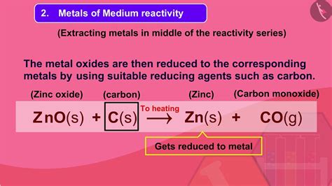 Extraction Of Metals Part English Class Youtube