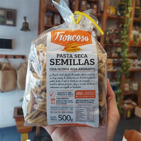 PASTA CASARECCE SEMILLAS 500 GR TRONCOSO Hierbabuena