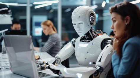 A Humanoid Robot Working Alongside Human Coworkers In An Office Setting