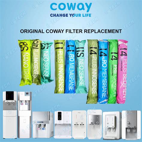 100 Original Coway Filter Replacement Set With Antibacterial Ceramic Filter For Neo Plus Ombak