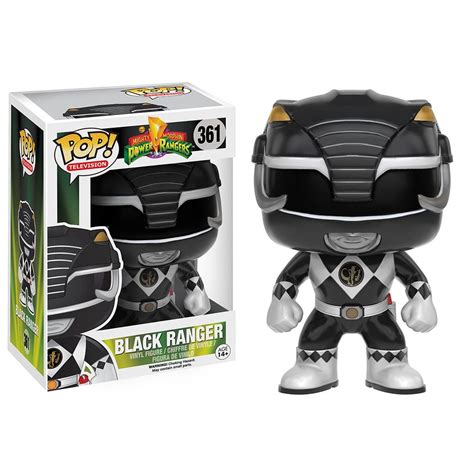 Funko POP TV: Power Rangers - Black Ranger Vinyl Figure - Walmart.com ...