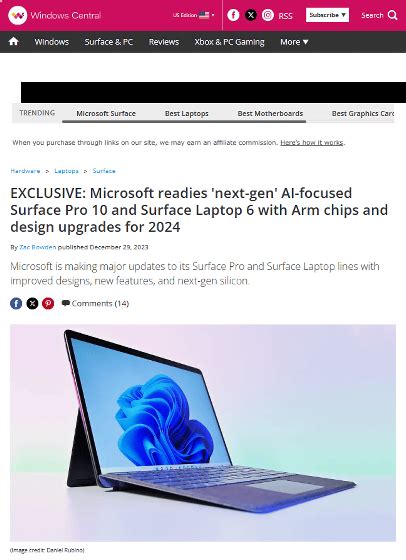 It Is Reported That Microsoft Will Release Pcs Surface Laptop 6 And