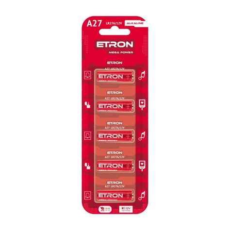 ᐉ Батарейки ETRON Mega Power A27 5 шт.