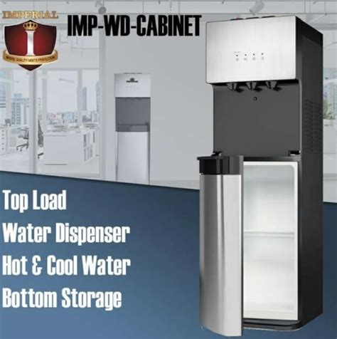 IMPERIAL STANDING HOT AND COLD WATER COOLER DISPENSER W STORAGE BarGAINSjam