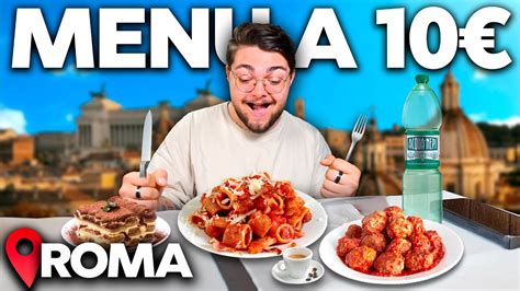 Menù fisso a 10 in questa OSTERIA in centro a ROMA YouTube