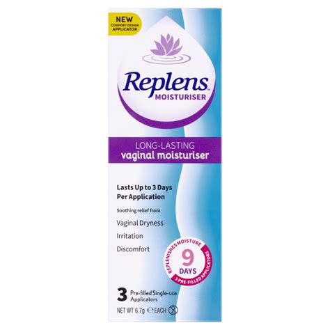 Buy Replens Long Lasting Vaginal Moisturiser 3 Pack Feminine Hygiene