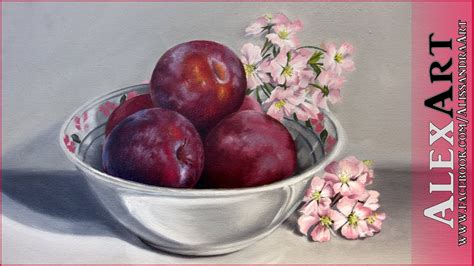 Plum Plum Plum Oil Painting Time Lapse Youtube