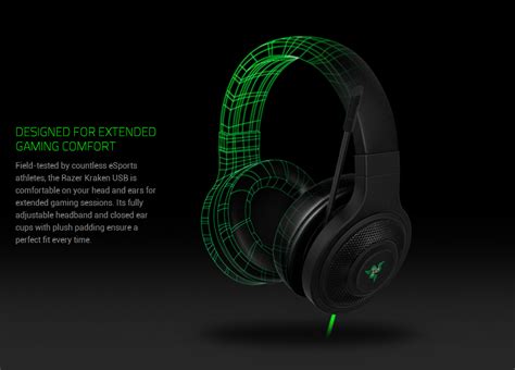 Razer Kraken USB Essential Gaming Headset Black