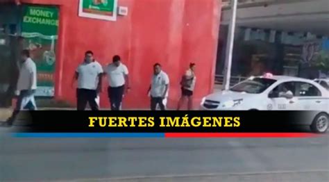 Video muestra brutal agresión de taxistas de Playa del Carmen