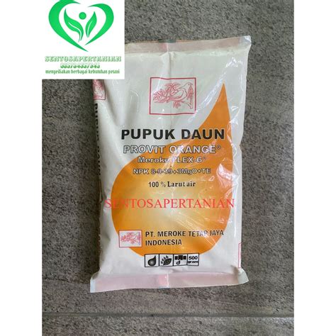 Jual Pupuk Daun PROVIT ORANGE 500gr Dari MEROKE TETAP JAYA Shopee