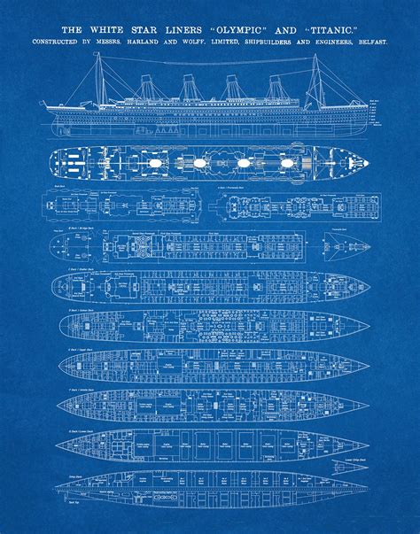 Printable Titanic Blueprints