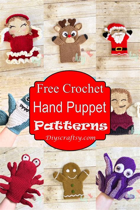 25 Crochet Hand Puppet Patterns - DIYsCraftsy