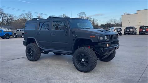 Hummer H Suv Black Ops Rancho Lift Matte Black Wrap Youtube